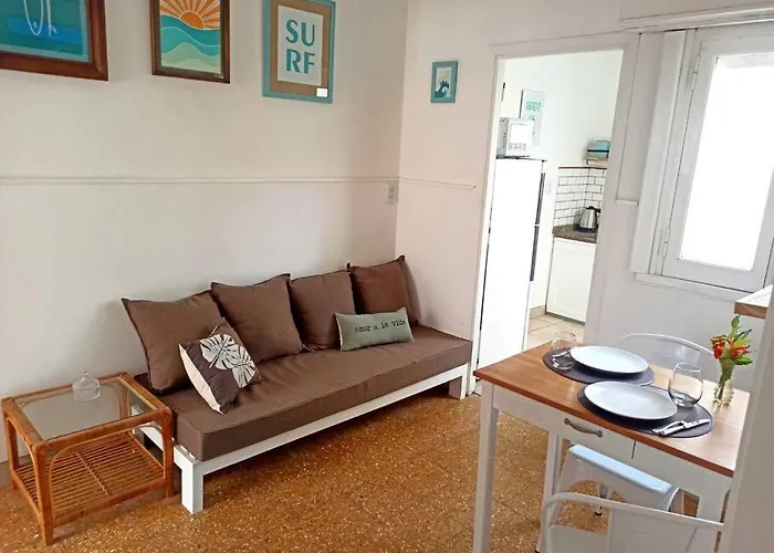 Departamento Del Mar Con Patio Y Parrilla